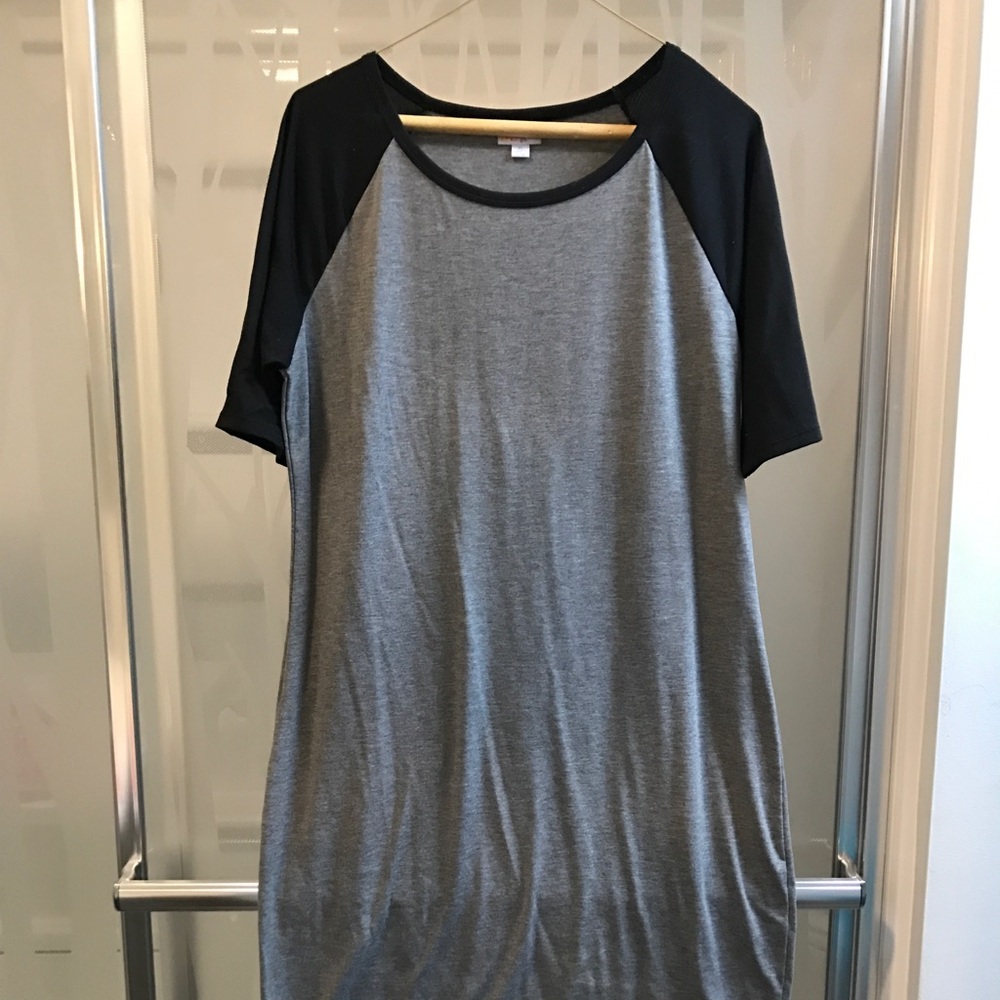 Gray raglan style Julia dress